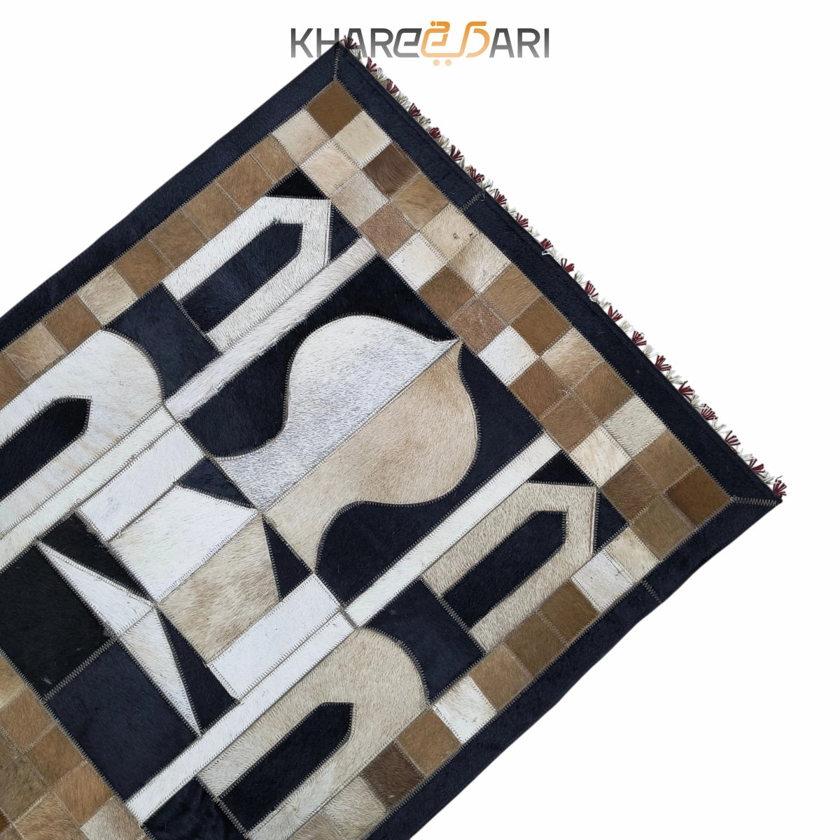 Premium Handmade Leather Janamaz | Goat Hair Patchwork