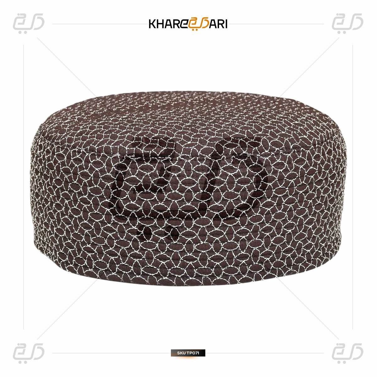 Traditional Muslim Embroidered Juned jamshed Cap – Lightweight Cotton Topi - Khareedari 