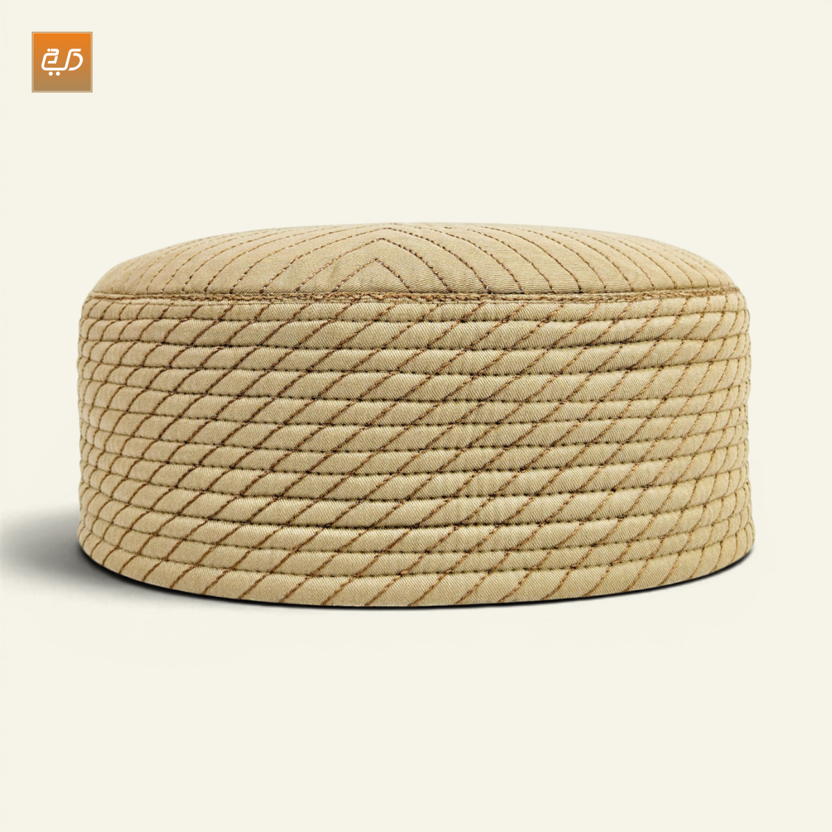 Dual Design Reversible Namaz Cap – Chevron & Geometric Pattern