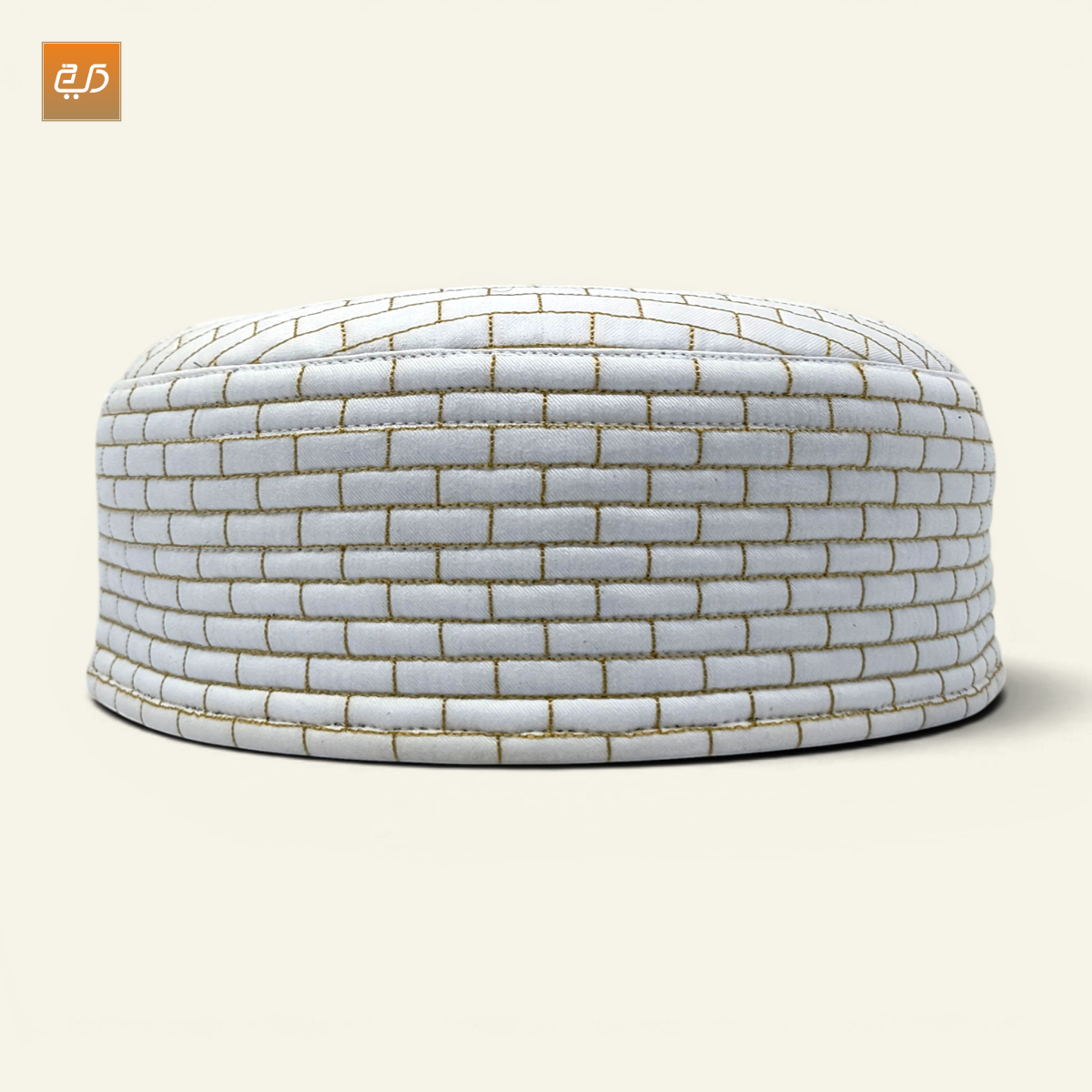 Dual Side Wear Chevron Stitch Prayer Topi