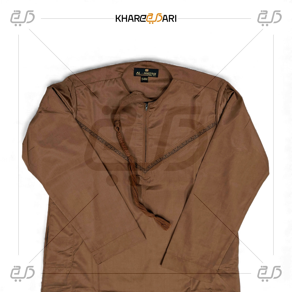 Chocolate Brown Omani Thobe For Men