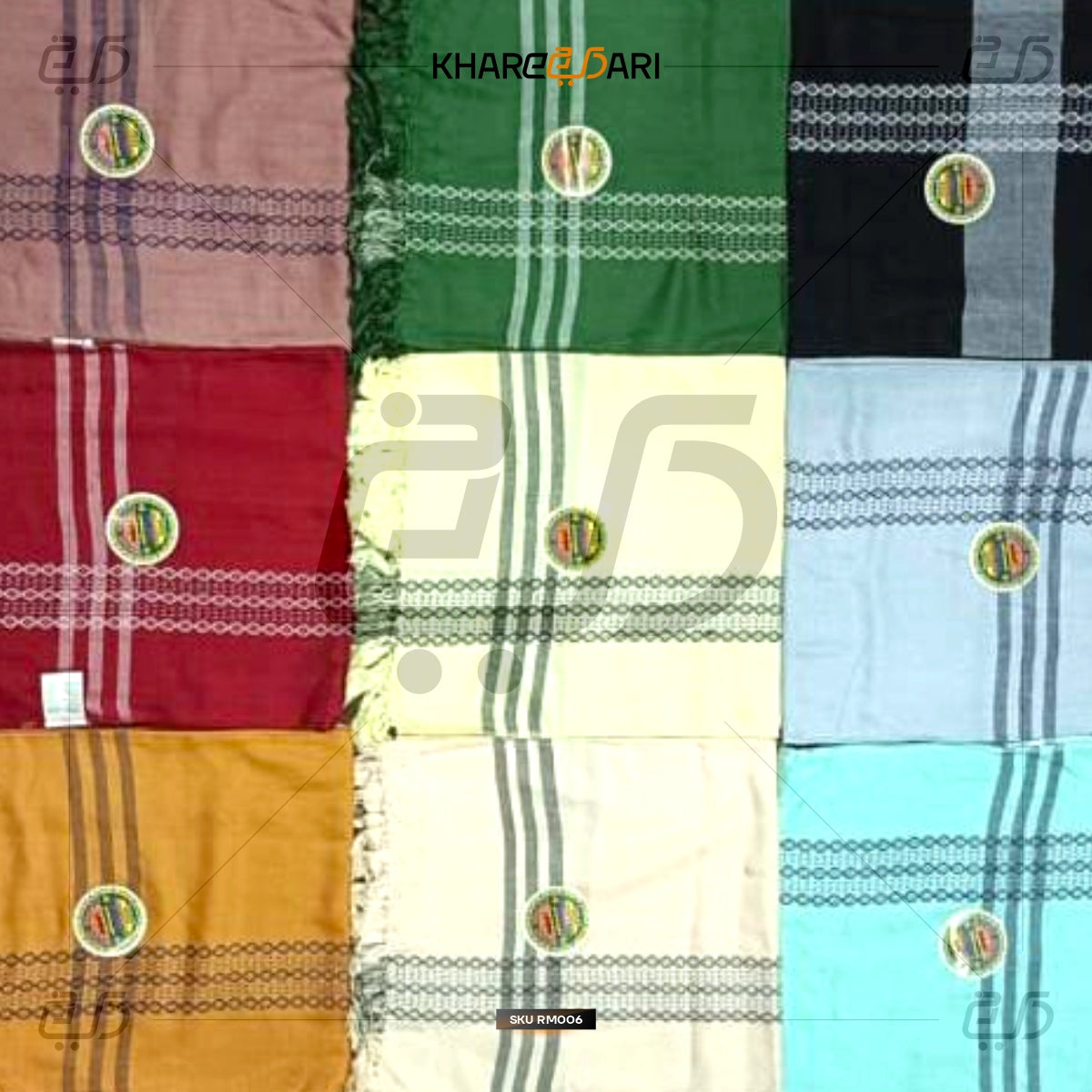 Multi-Color Cotton Scarf – Traditional Pattern
