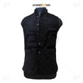 Diamond Pattern Velvet Nehru Jacket (Sadri)