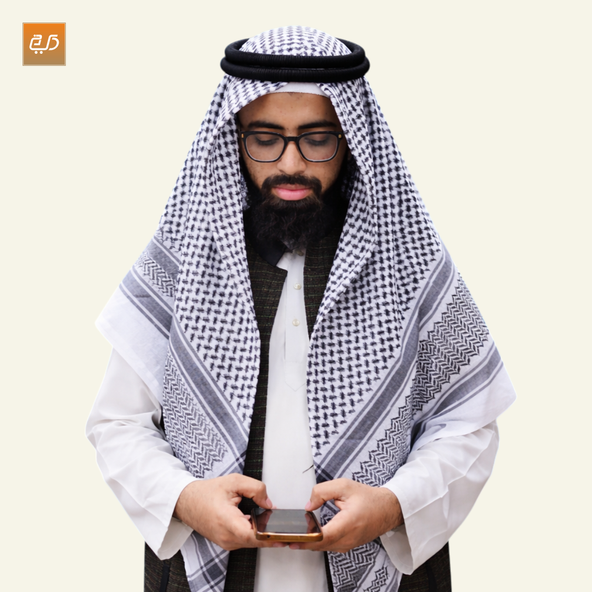 Premium Arabian Shemagh – Traditional Arab Cotton Headscarf