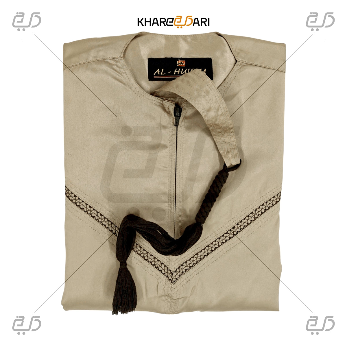 Light Beige Omani Thobe  For Kids