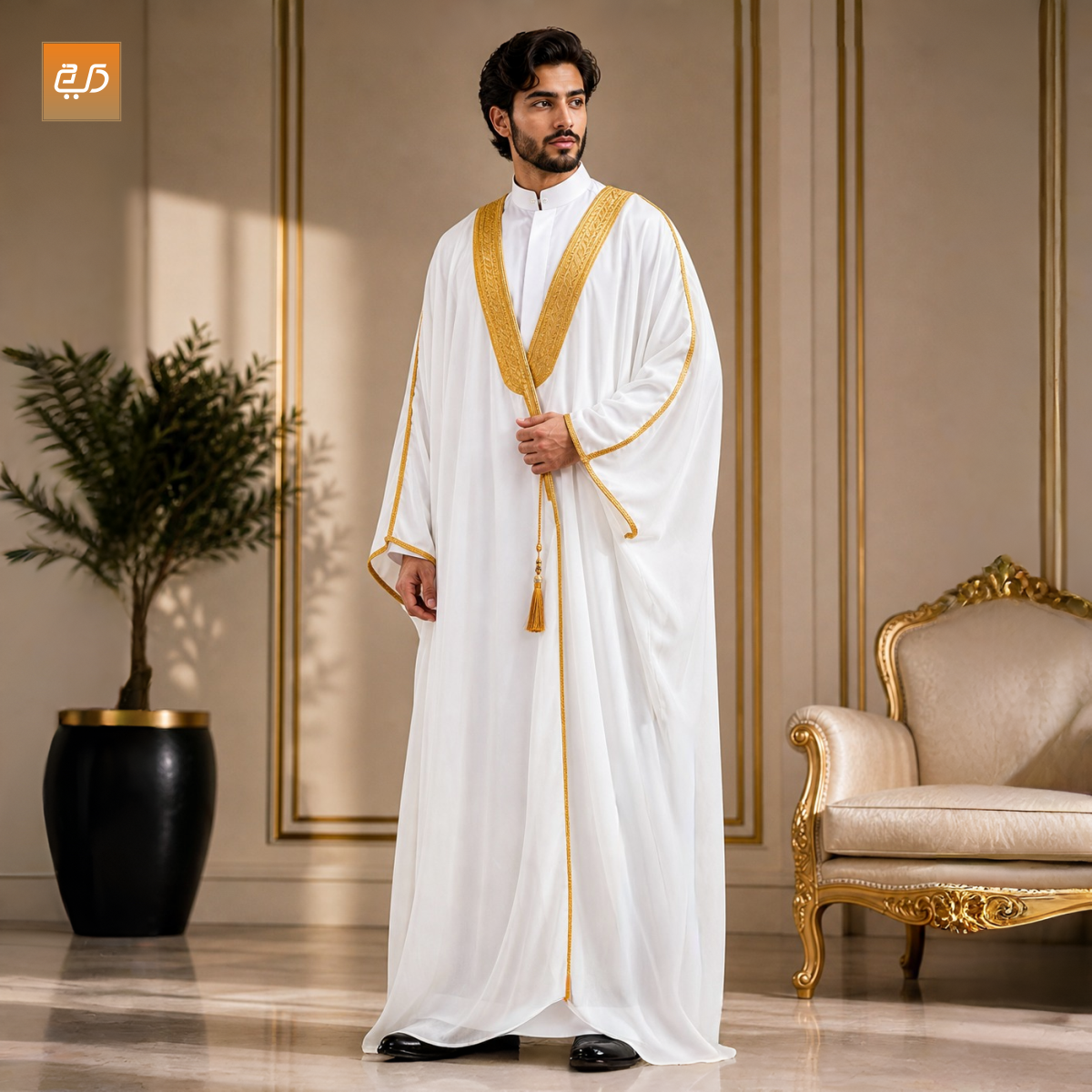 Premium Men`s Arabic Abaya - Bisht - Mishla