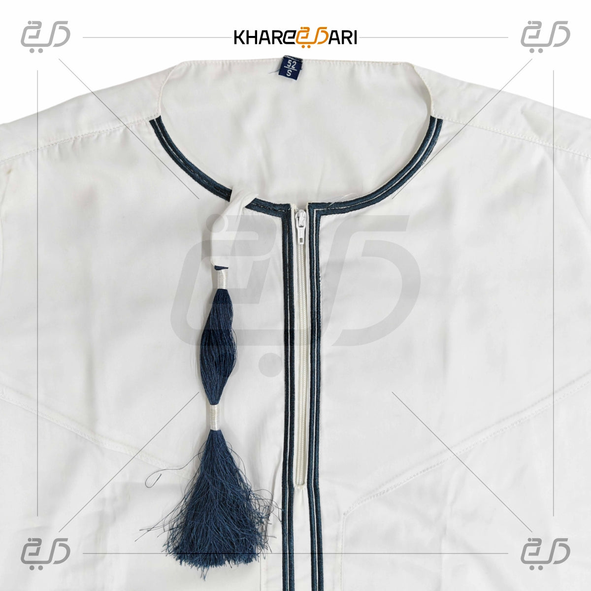 White Premium Omani Tassel Thobe
