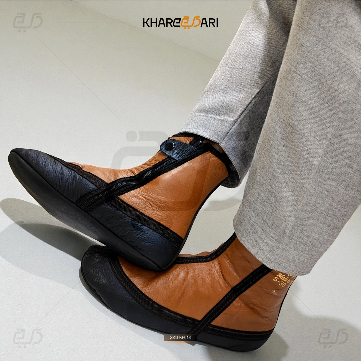Leather Socks|Khuffain (with Fur)