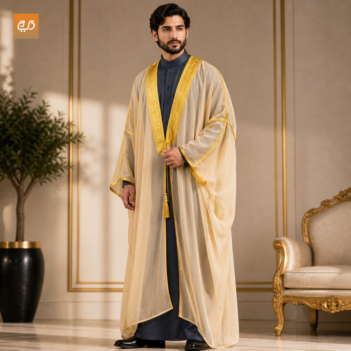 Men`s Arabic Abaya - Bisht - Mishla