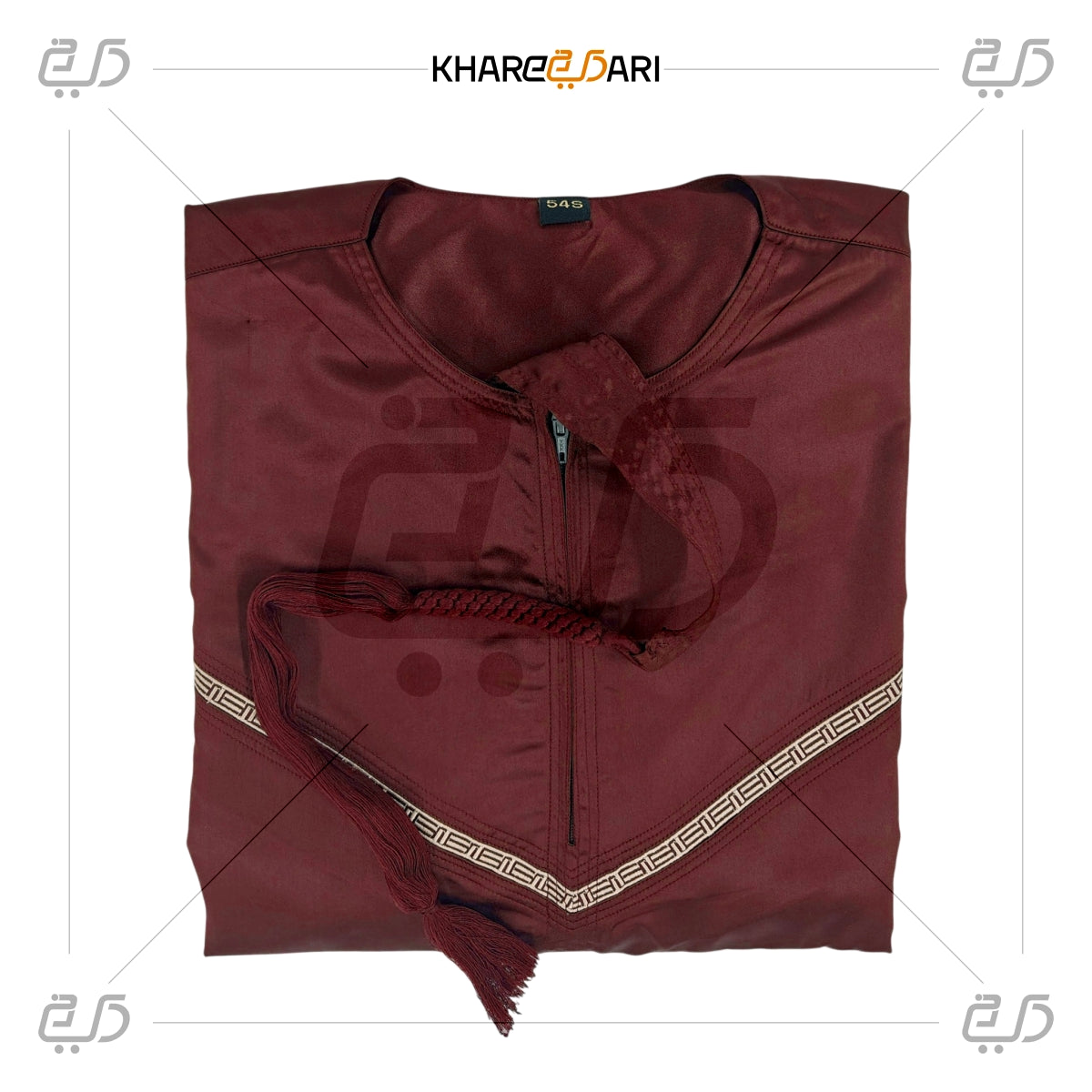 Maroon Omani Thobe For Men
