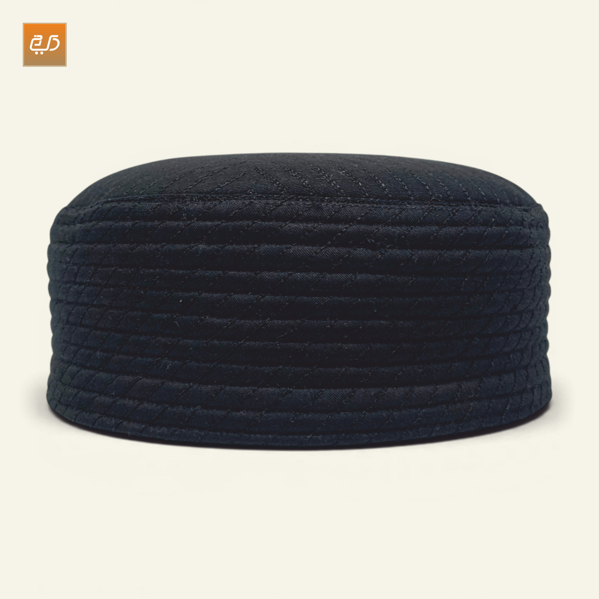 Dual Side Wear Chevron Stitch Prayer Topi