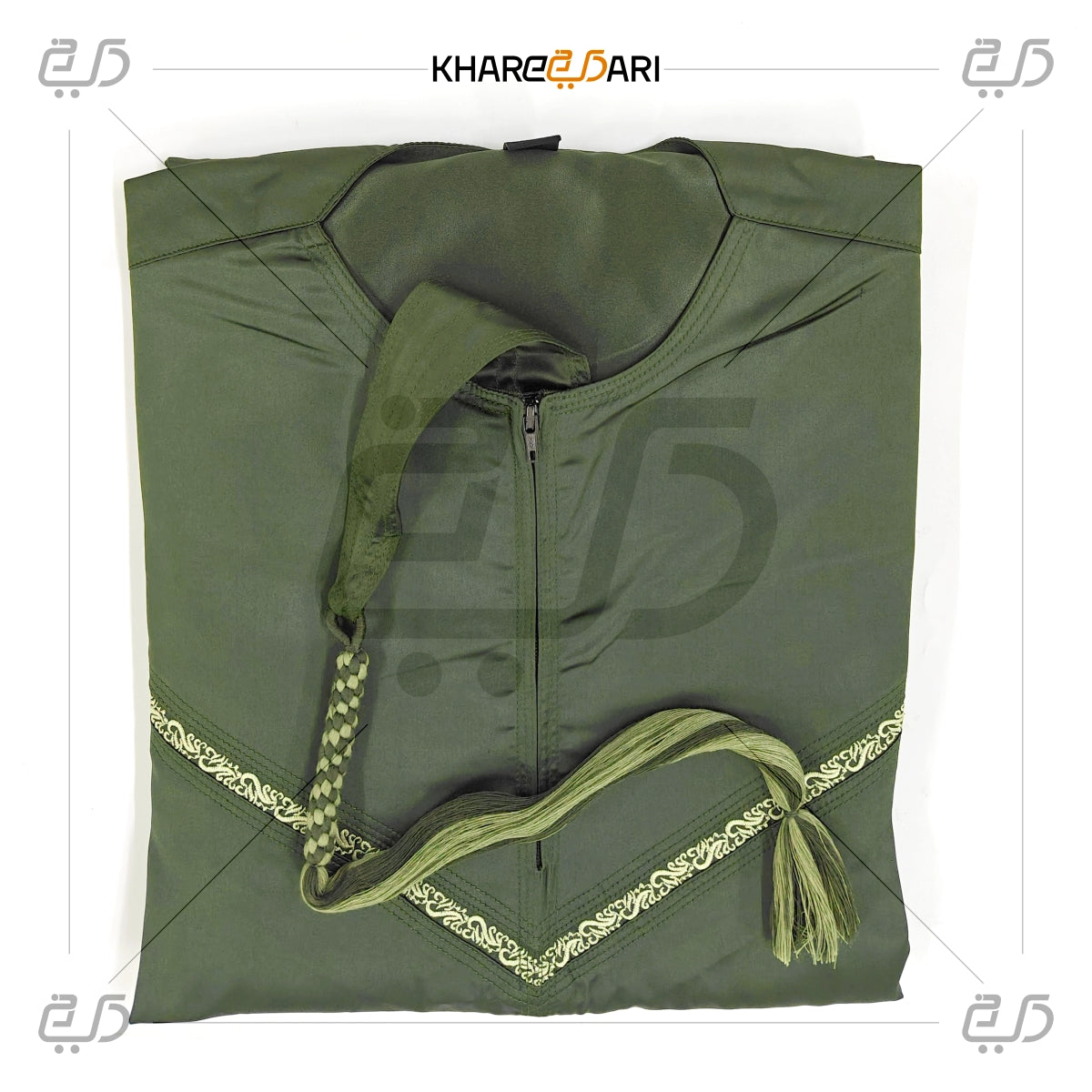 Olive Green Omani Thobe