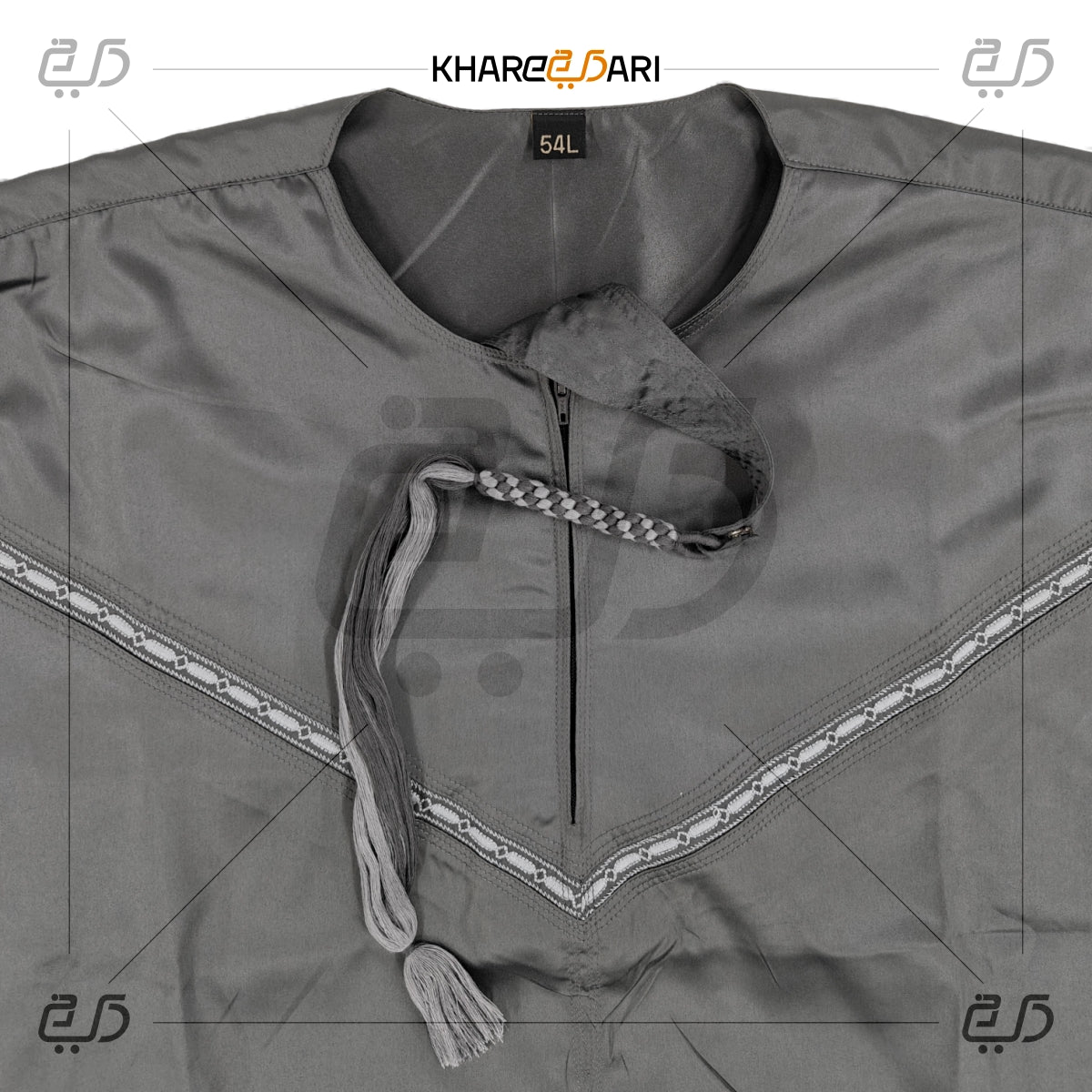 Grey Omani Thobe For Men