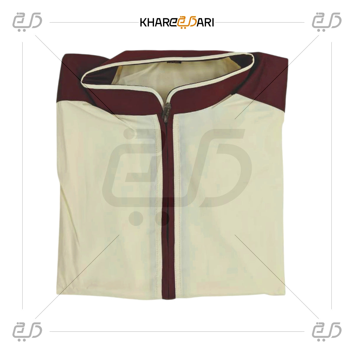 Shoulder Contrast Half-Zip Saudi Casual Jubba