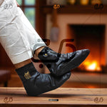 Azad Leather Winter Socks - Khareedari Black