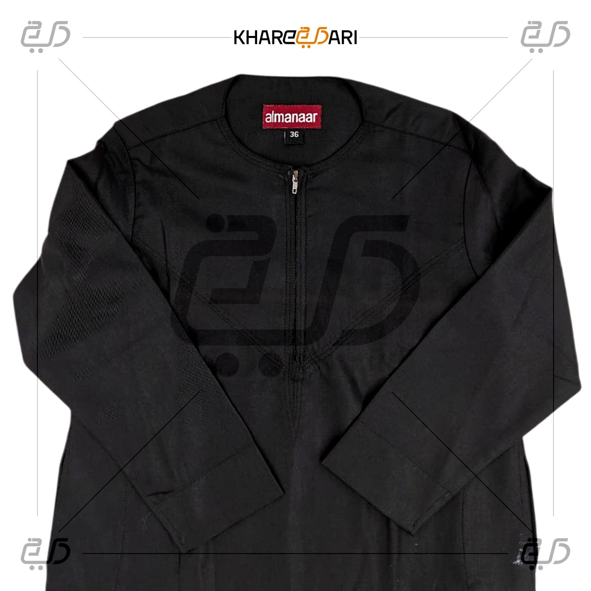 Plain Zip-Neck Saudi Style Jubba