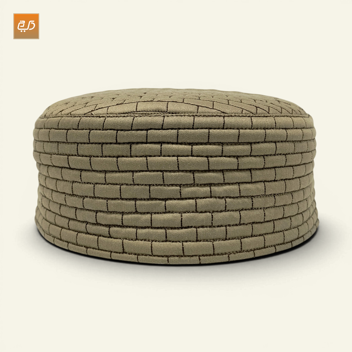 Dual Side Wear Chevron Stitch Prayer Topi