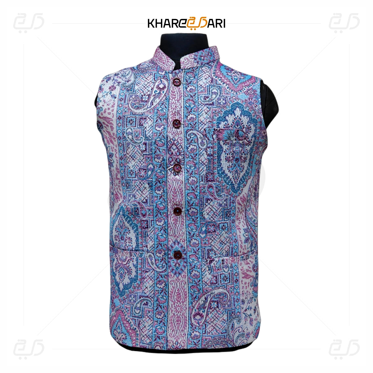 Kani Printed Nehru Jacket (Sadri)