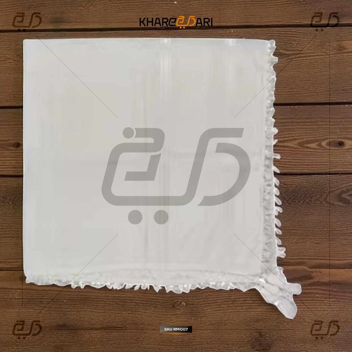 Plain White Cotton Scarf