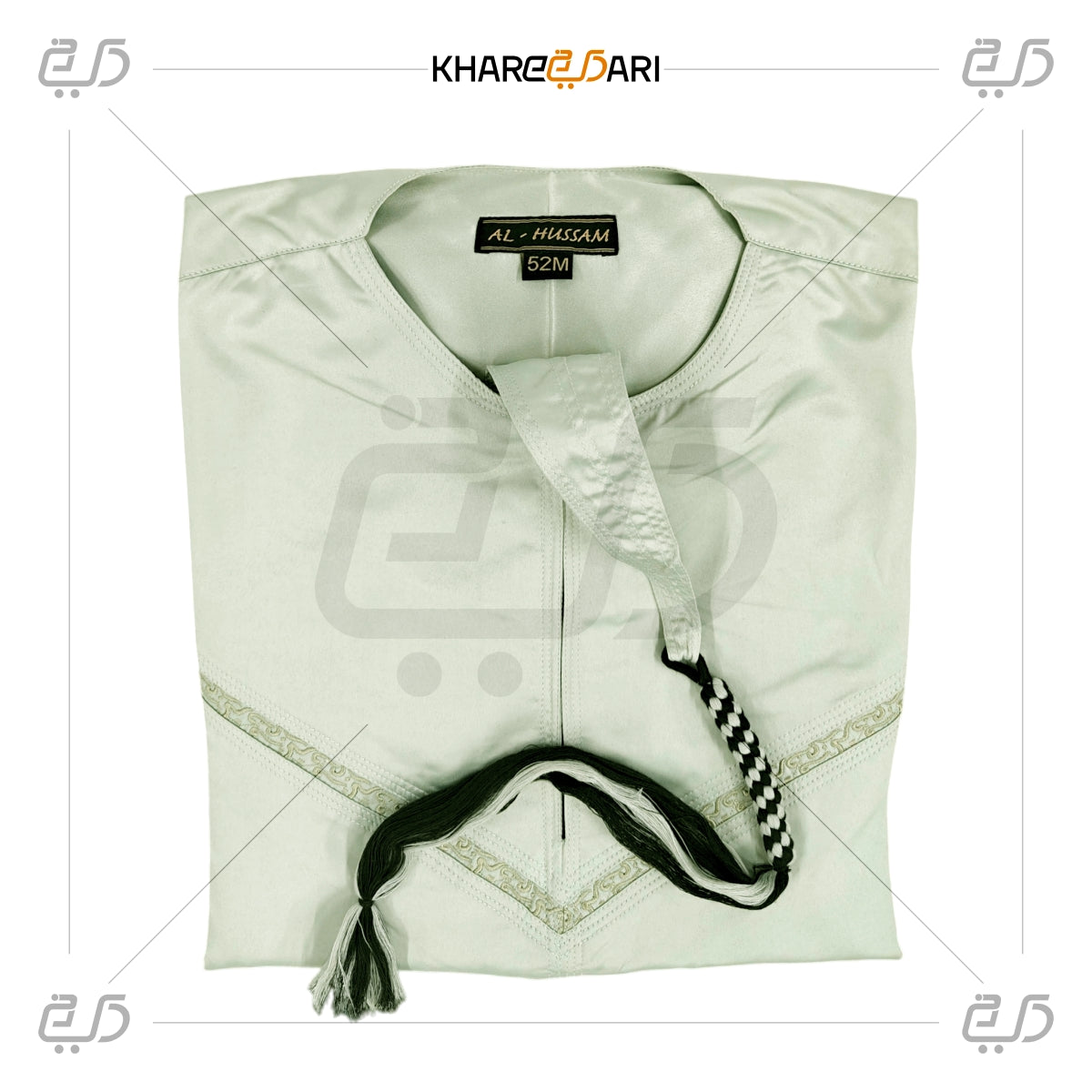 Mint Green Omani Thobe For Men