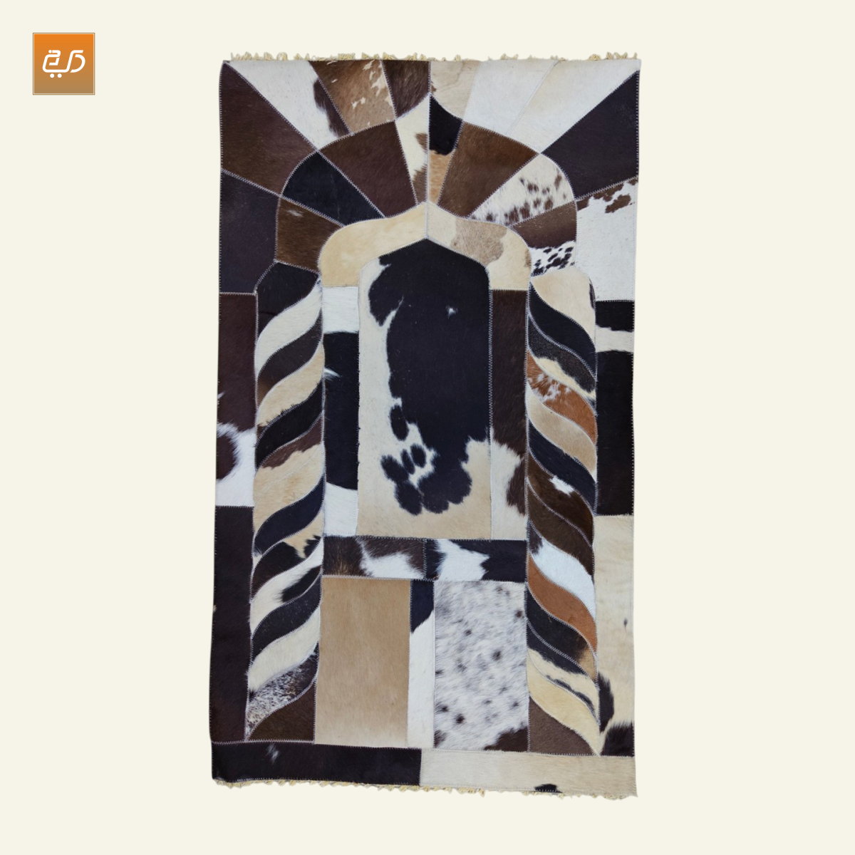 Handmade Leather Janamaz with Goat Hair