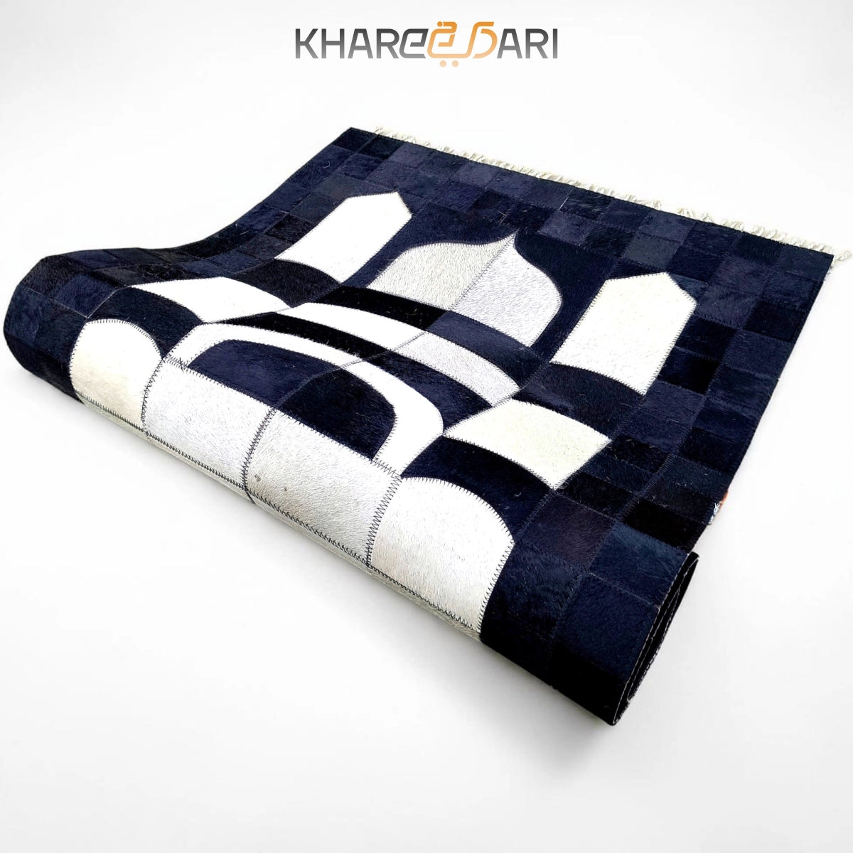 Patchwork Leather Janamaz | Real Goat Hair