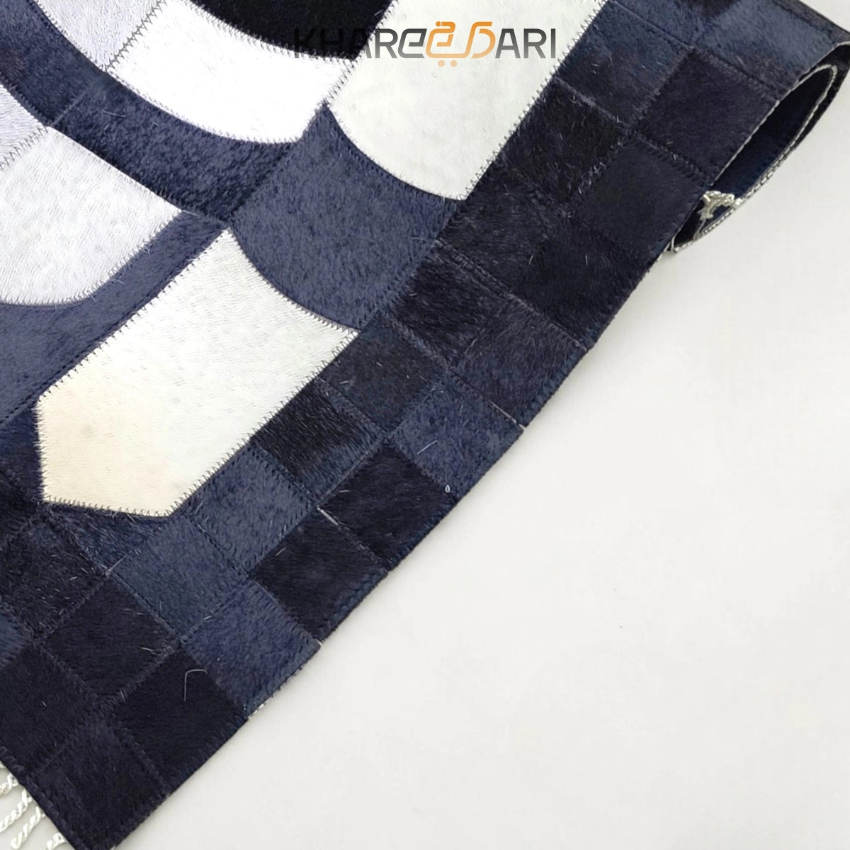 Patchwork Leather Janamaz | Real Goat Hair