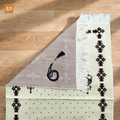 Brown Aztec Boho Velvet Prayer Janamaz