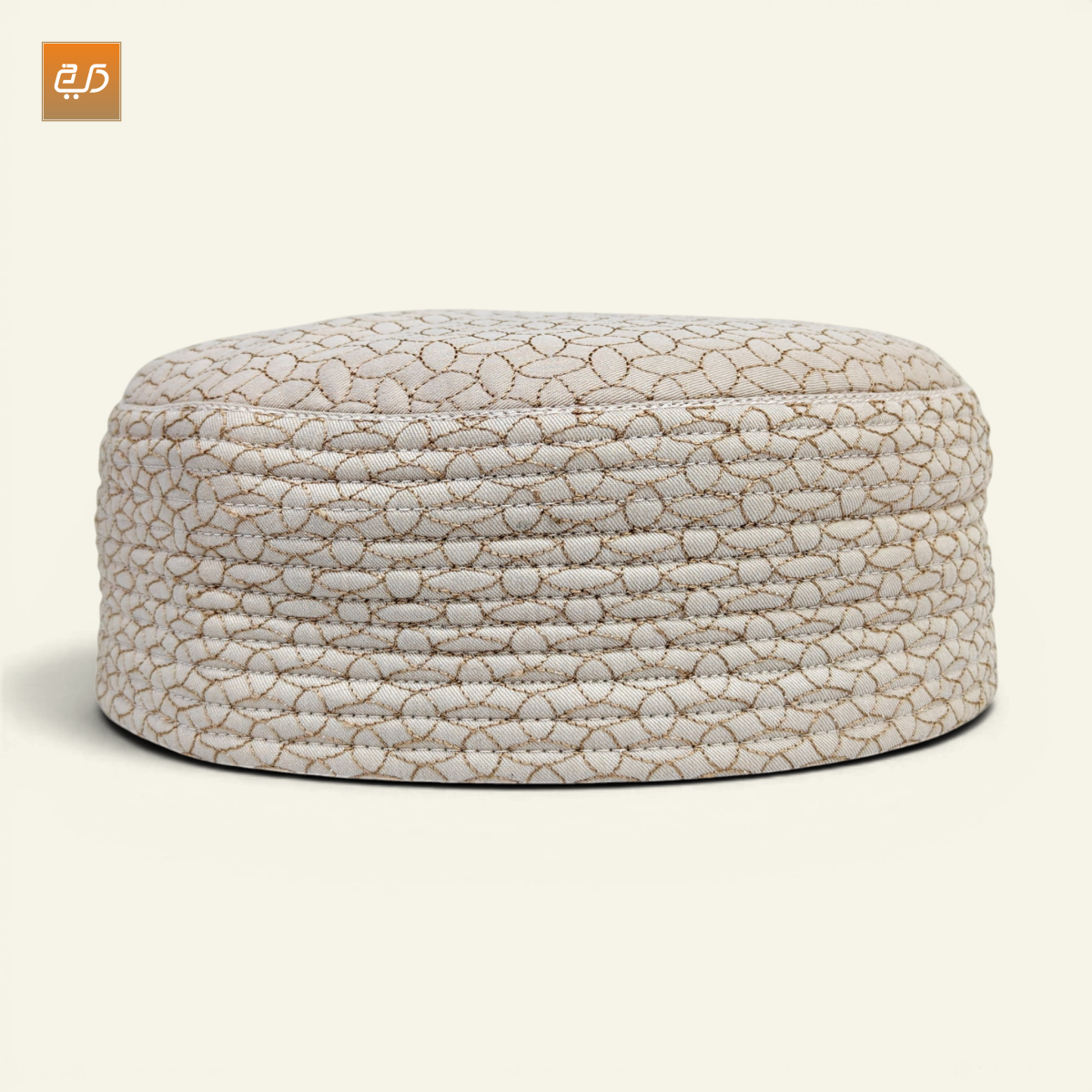 Dual Design Reversible Namaz Cap – Chevron & Geometric Pattern