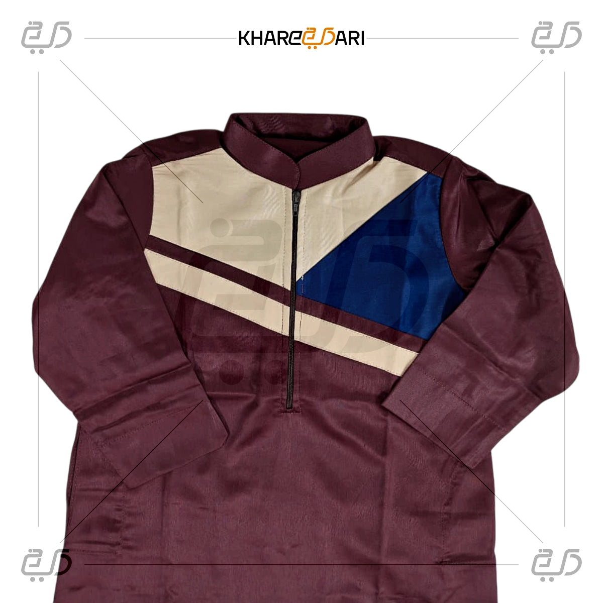 Premium Color-Block Contrast Jubba