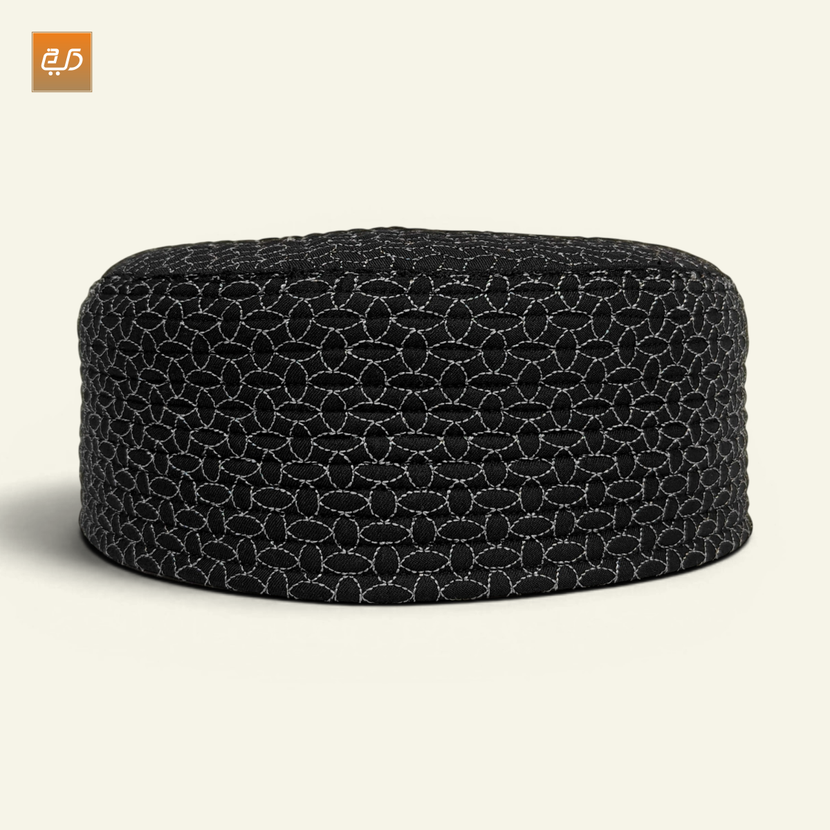 Dual Design Reversible Namaz Cap – Chevron & Geometric Pattern