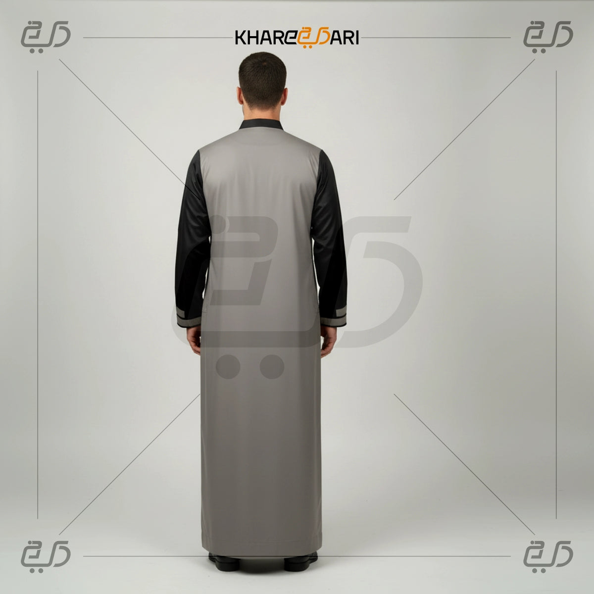 Sporty Triple-Stripe Half-Zip Kids Jubba