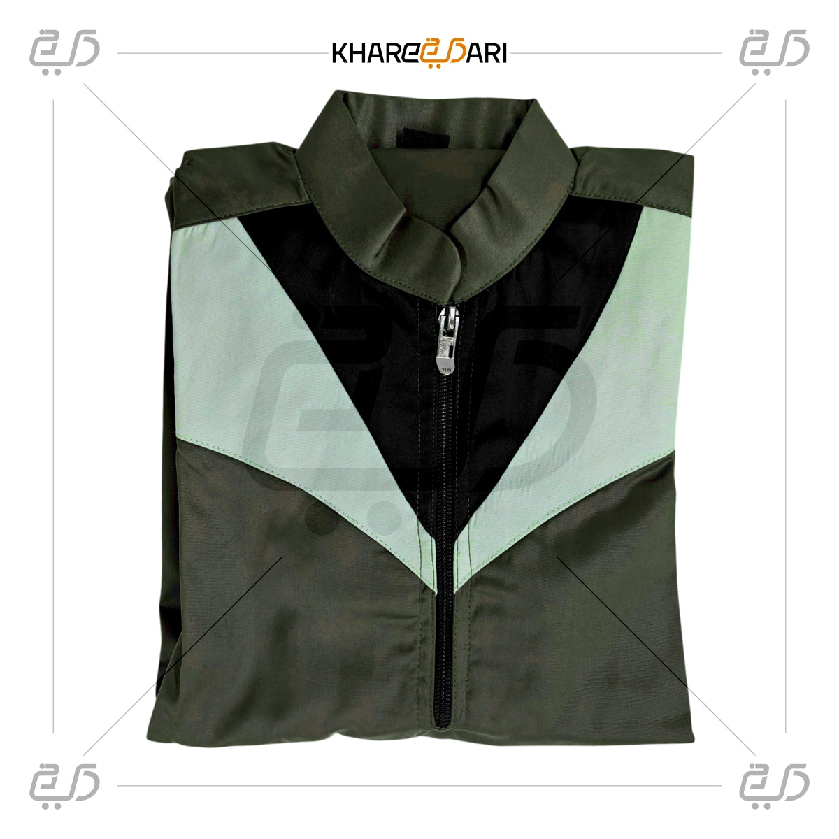 Tri-Color V-Panel Half-Zip Jubba For Kids