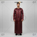 Maroon Omani Thobe For Men
