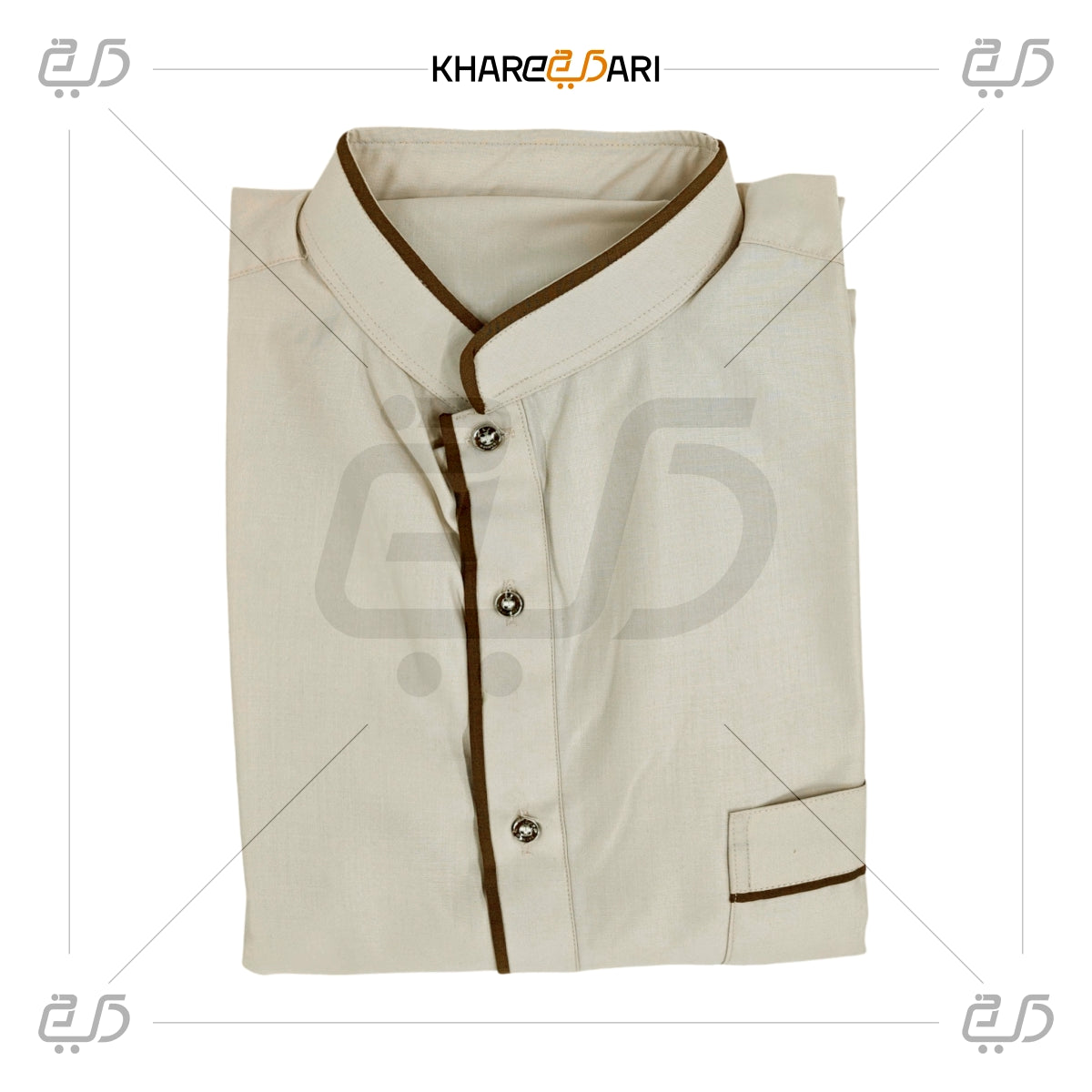 Classic Saudi Buttoned Thobe