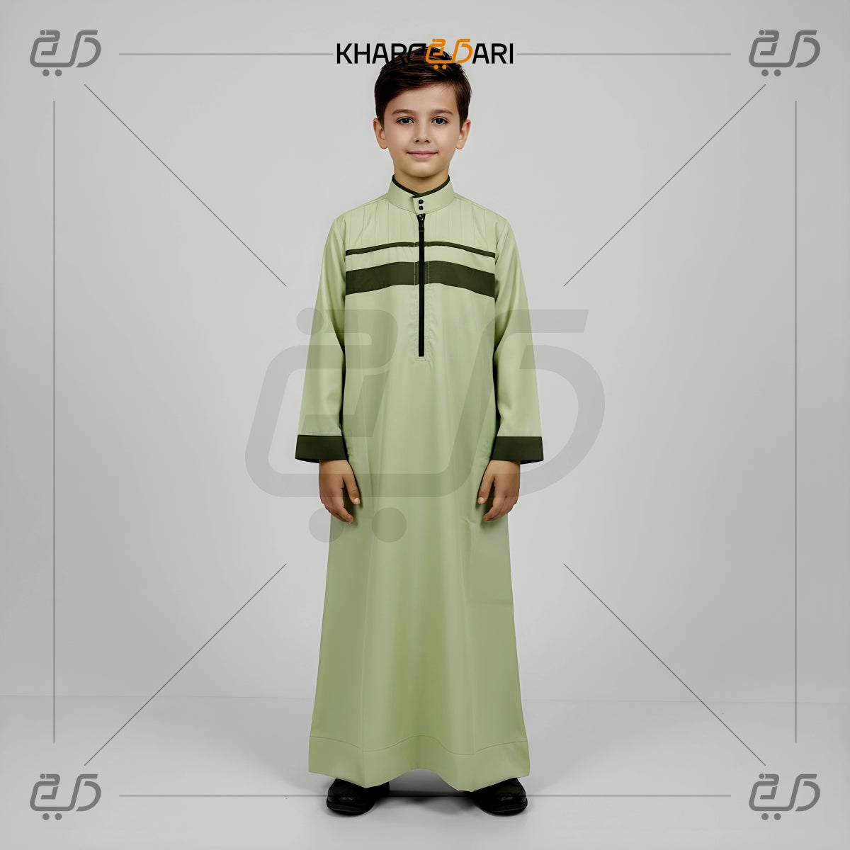 Dual-Band Half Zip Kids Jubba
