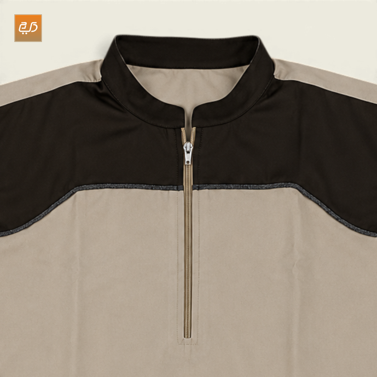 Two-Tone Raglan Zip-Up Jubba