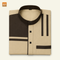 Asymmetric Panel Jubba – Beige & Brown