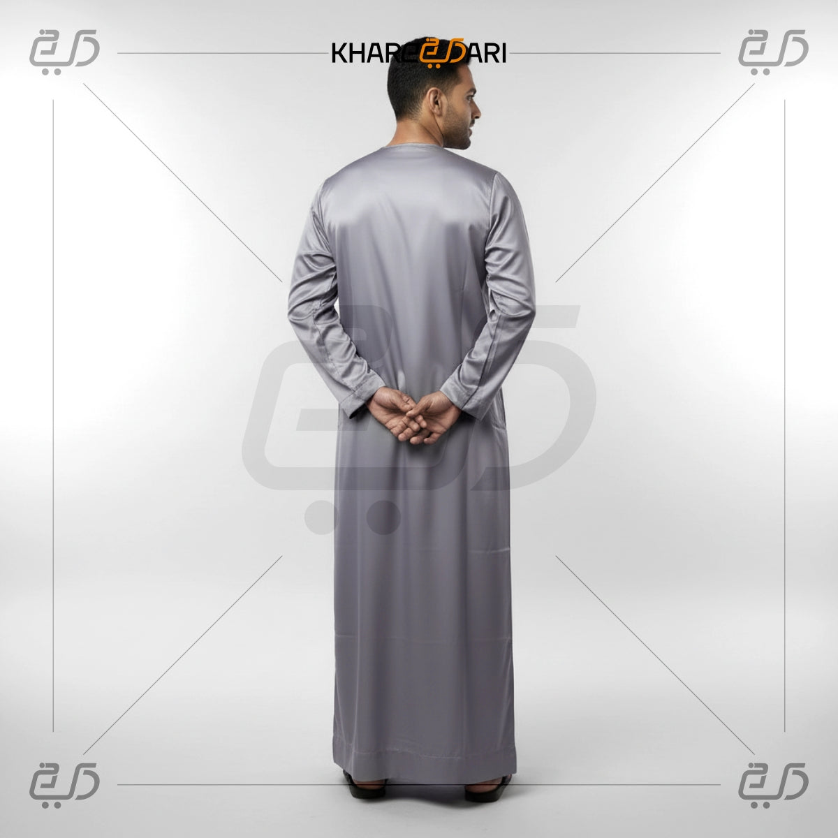 Grey Omani Thobe for Men