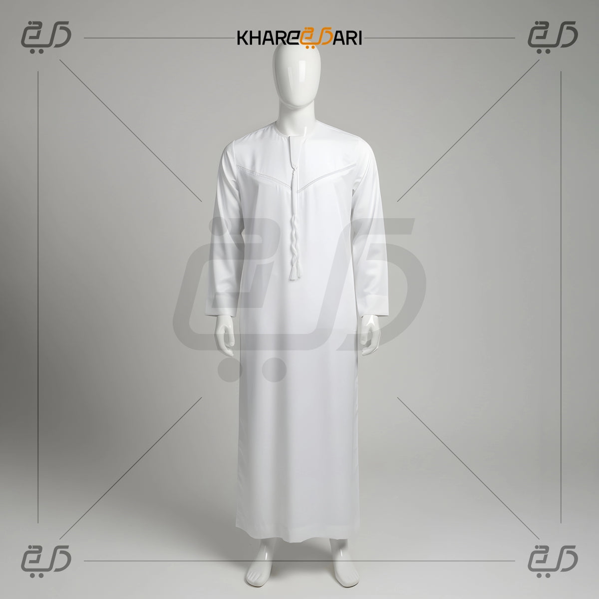 White Omani Tassel Thobe