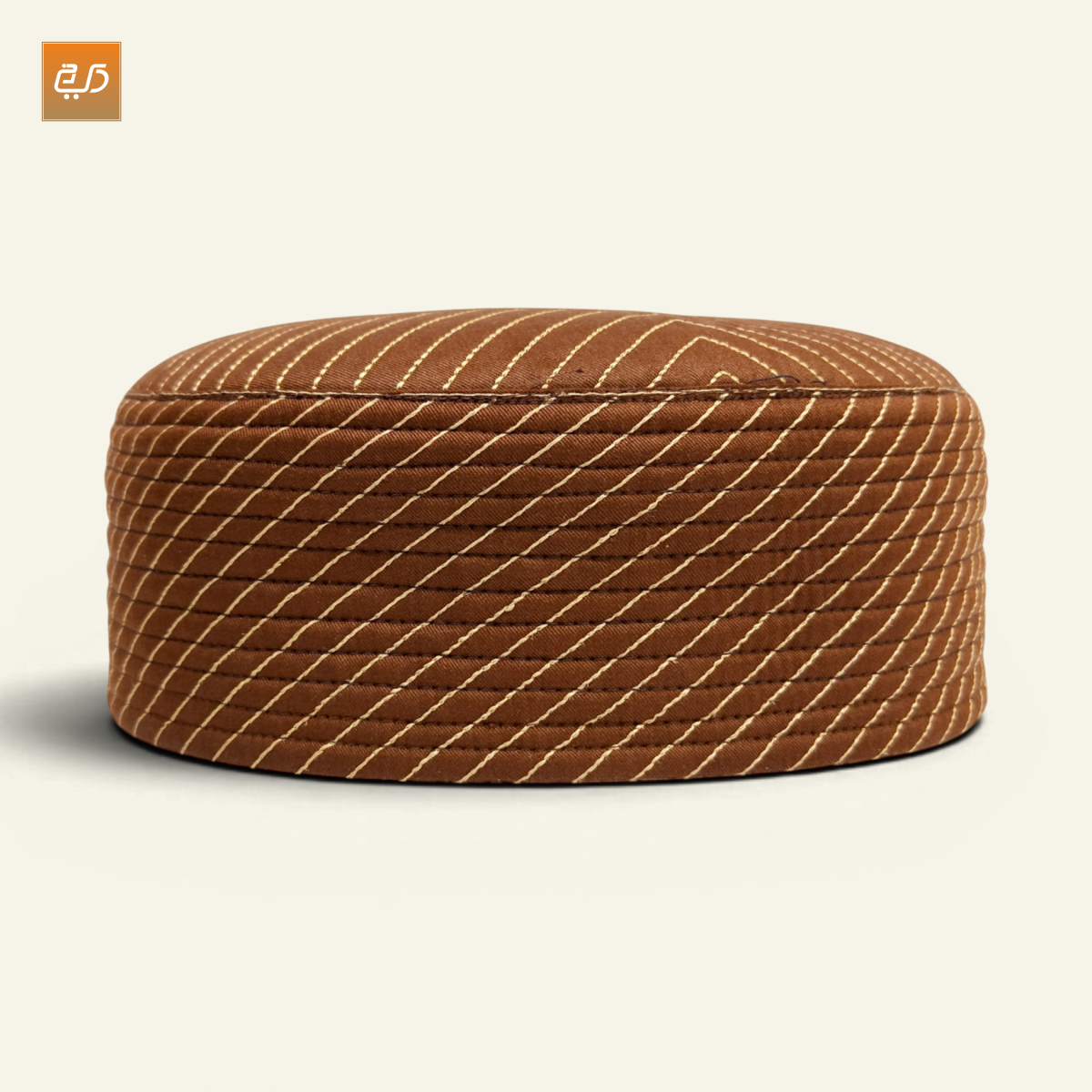 Dual Design Reversible Namaz Cap – Chevron & Geometric Pattern