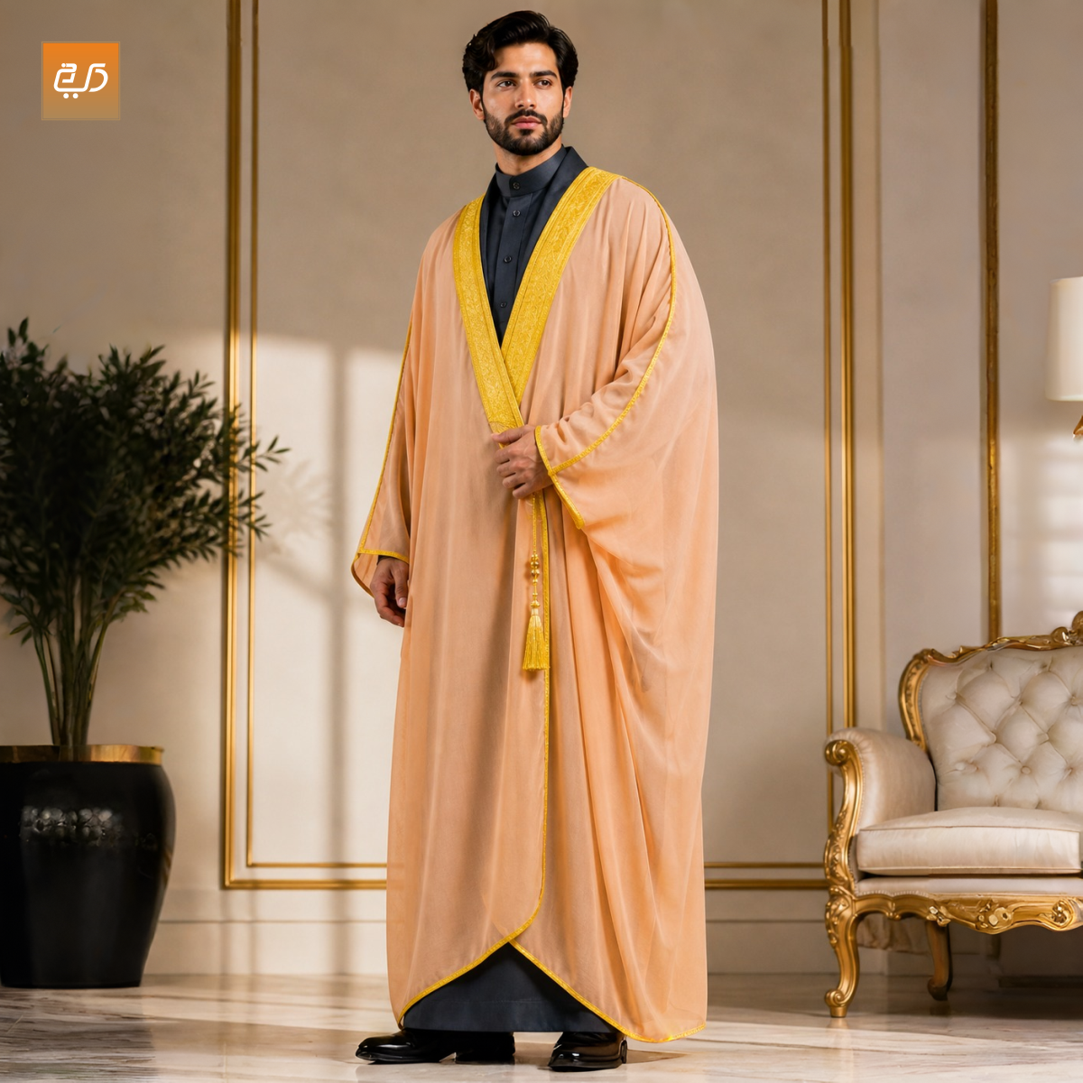 Premium Men`s Arabic Abaya - Bisht - Mishla