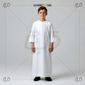 White Zip-Up Minimal Jubba