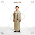 Light Beige Omani Thobe  For Kids