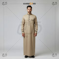Golden Beige Satin Men's Jubba