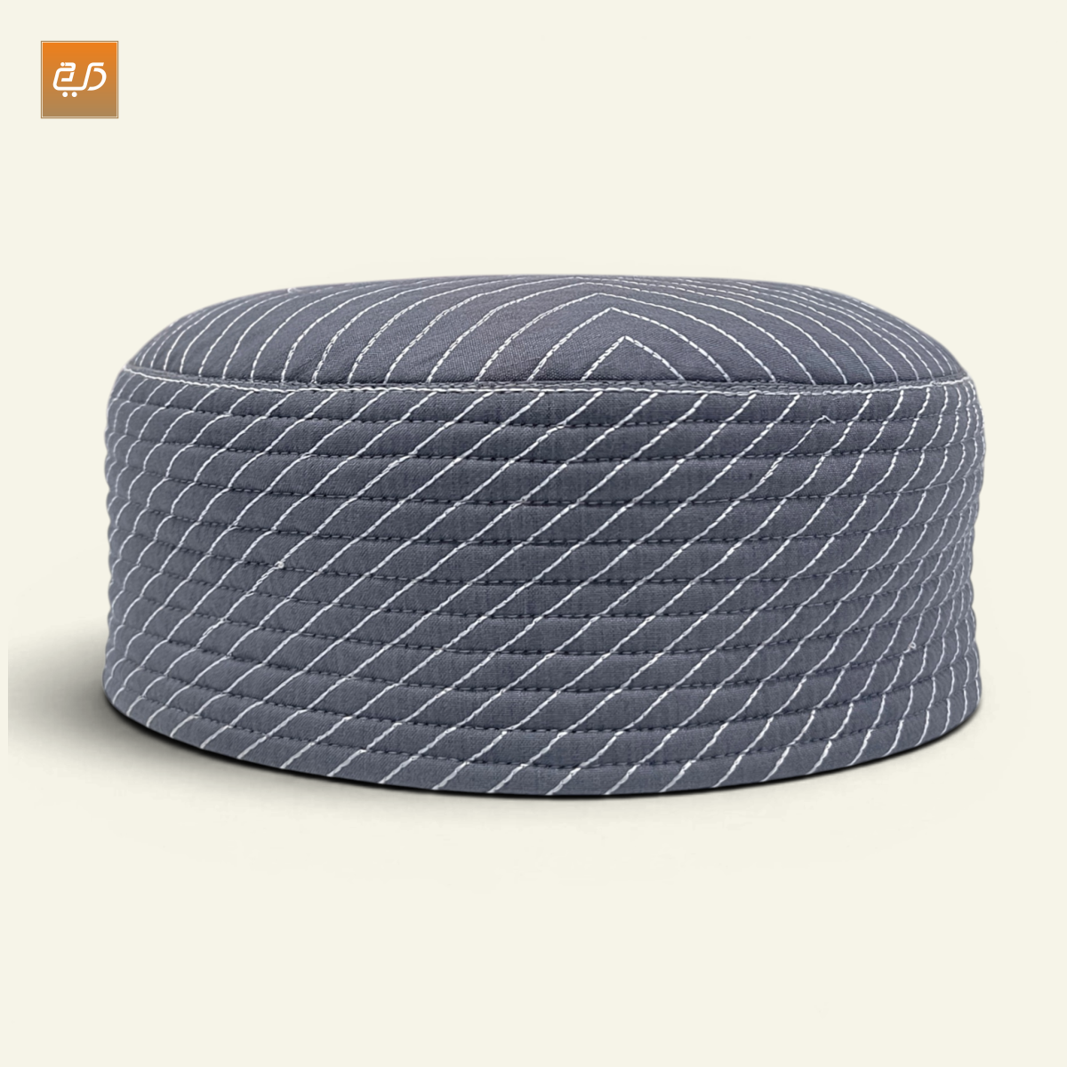 Dual Side Wear Chevron Stitch Prayer Topi