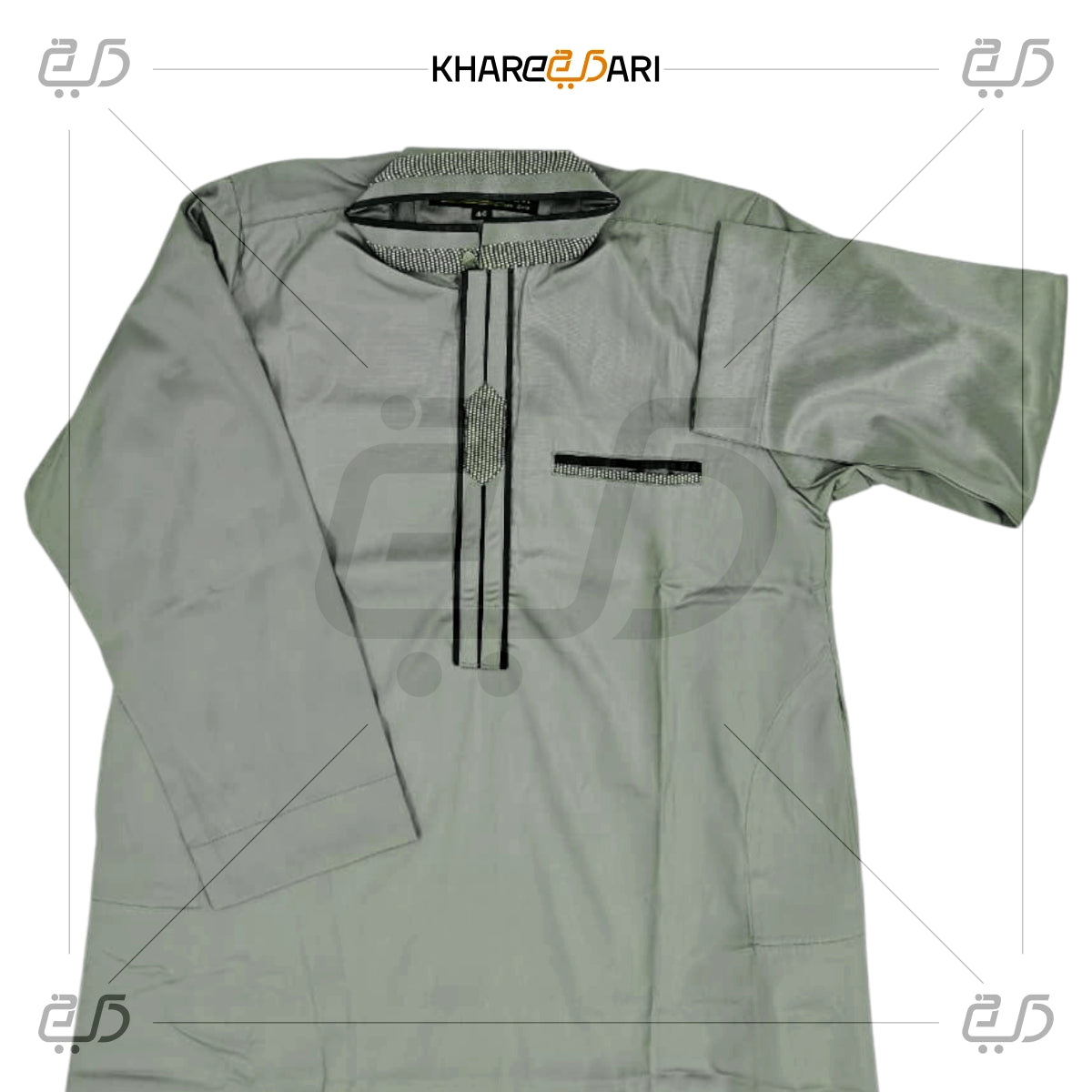 Classic Button Placket Jubba For Kids
