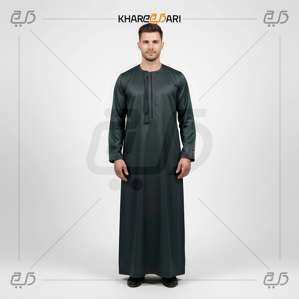 Saudi Tassel Collarless Jubba