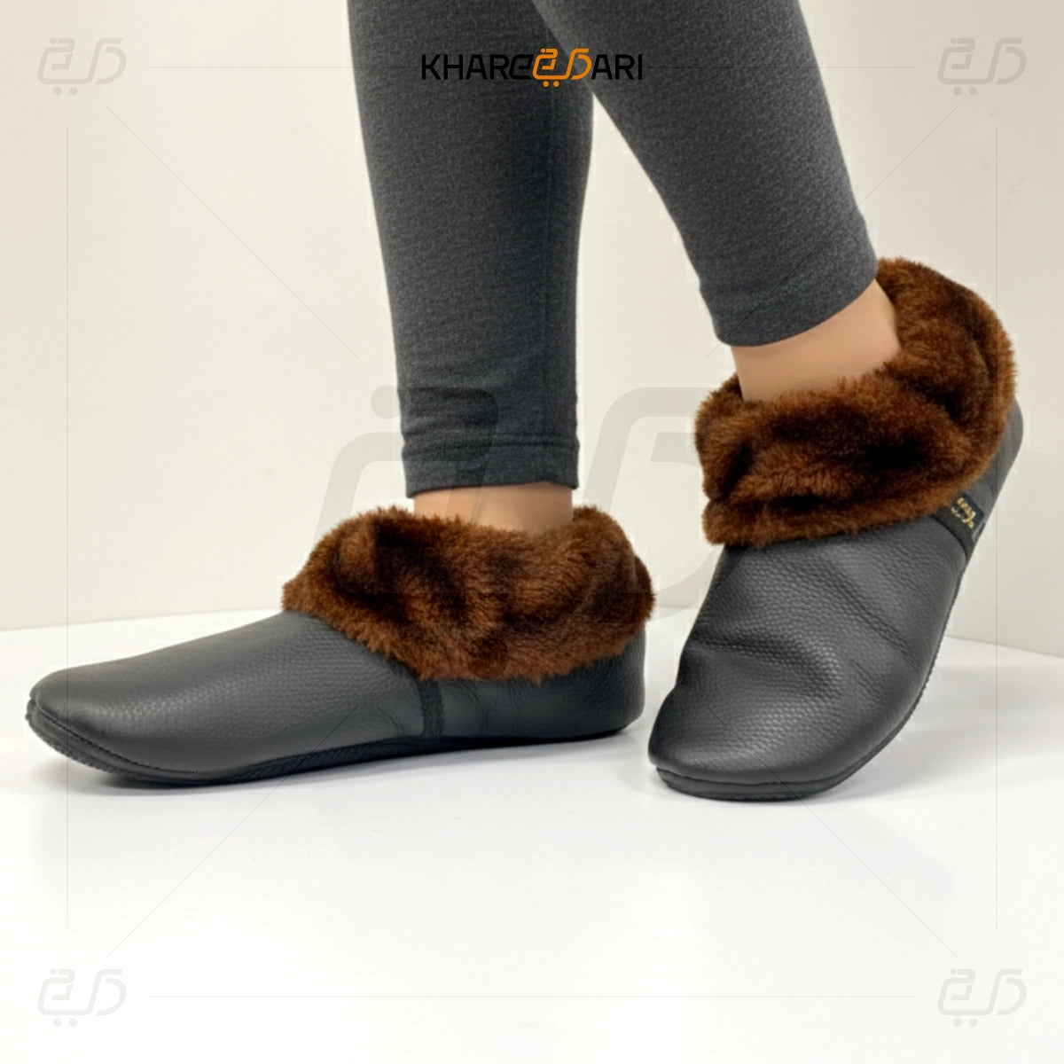 Women Leather Socks | Khuffain