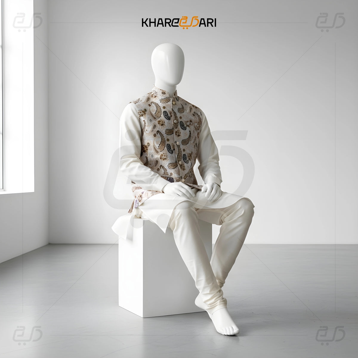 Printed Nehru Jacket (Sadri)